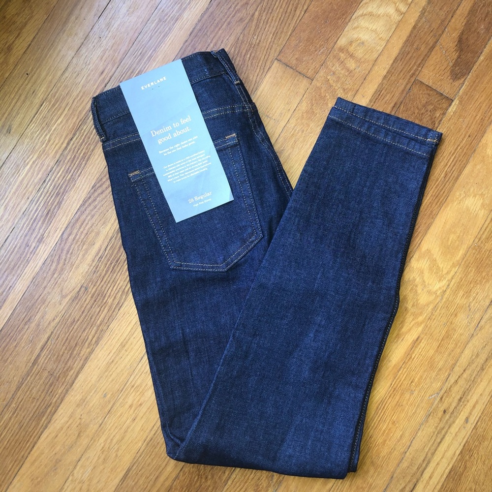 NWT - Everlane High Rise Skinny Jeans. Sz 28 - Picture 2 of 5